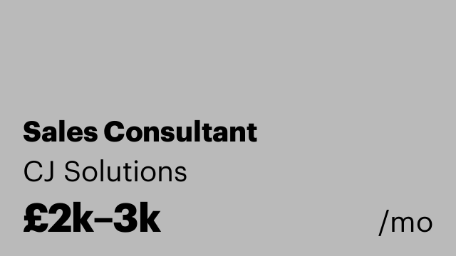 Sales Consultant