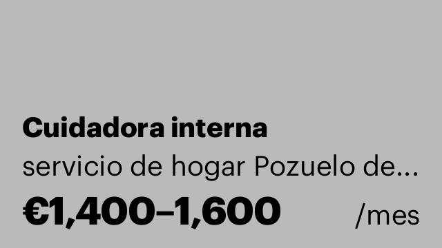Cuidadora interna