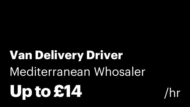 Van Delivery Driver