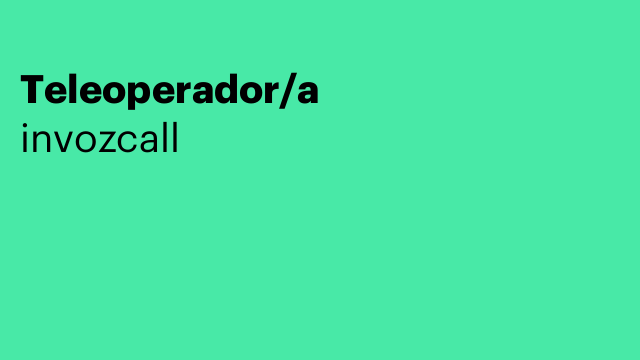 Teleoperador/a