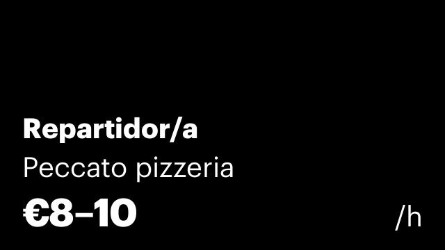 Repartidor/a