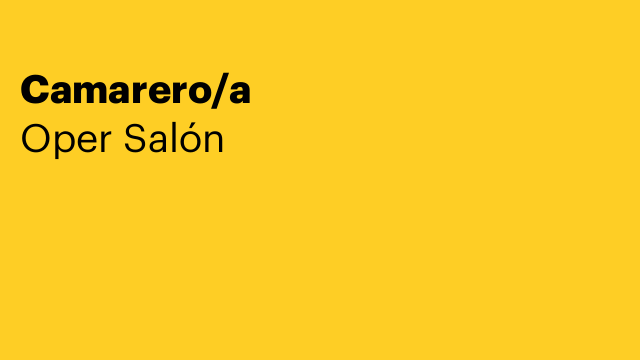 Camarero/a