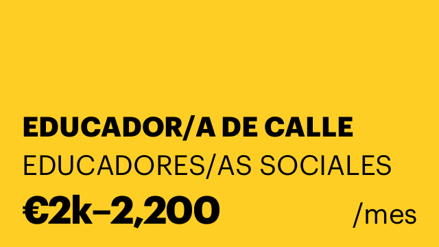 EDUCADOR/A DE CALLE