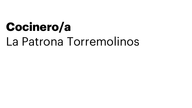 Cocinero/a