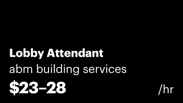 Lobby Attendant