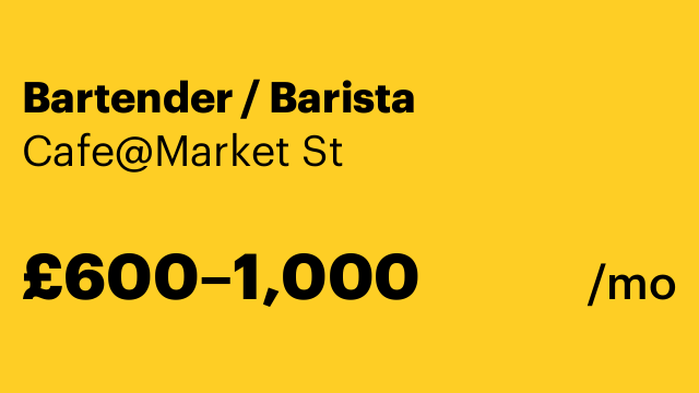 Bartender / Barista