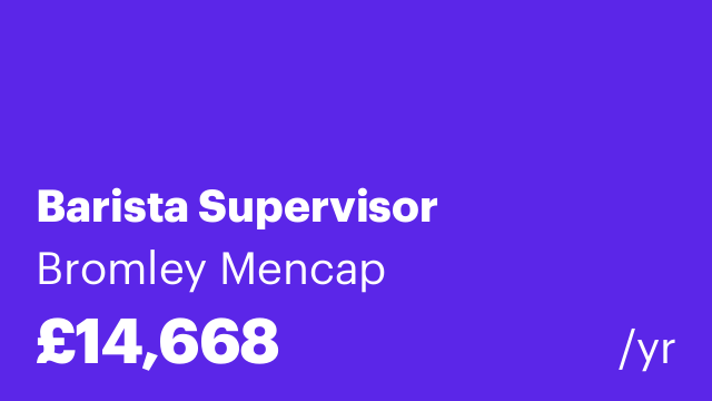 Barista Supervisor