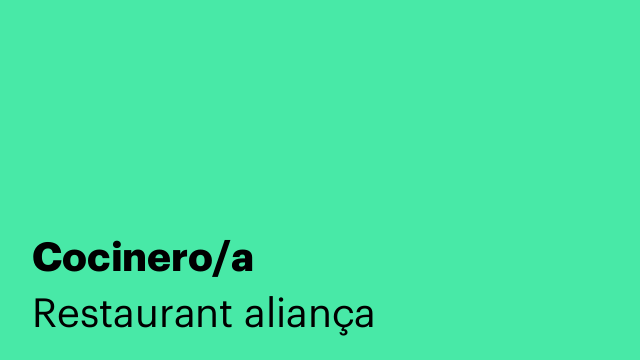 Cocinero/a