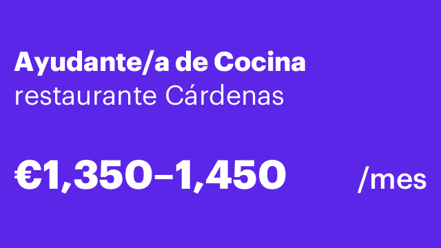 Ayudante/a de Cocina
