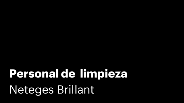 Personal de  limpieza