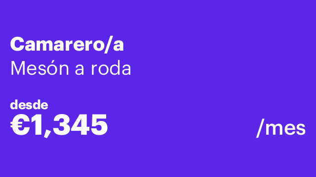 Camarero/a