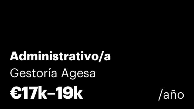 Administrativo/a