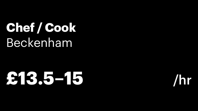 Chef / Cook