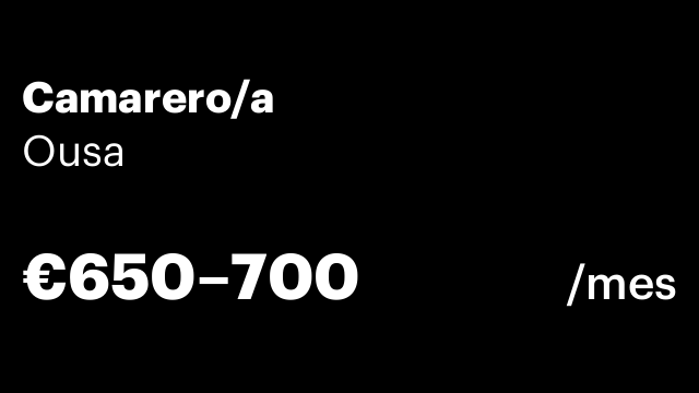 Camarero/a