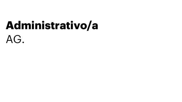 Administrativo/a