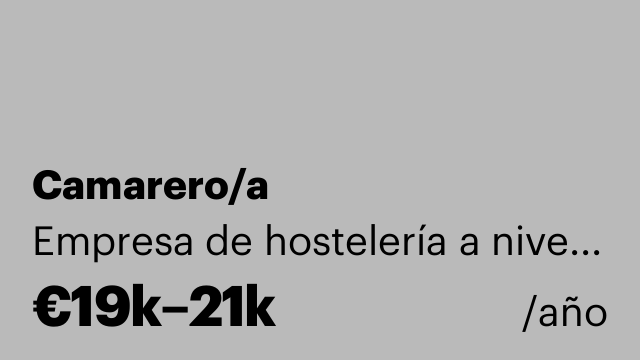Camarero/a