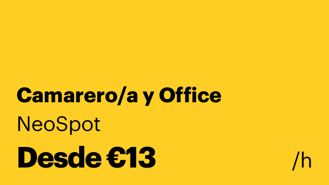 Camarero/a y Office