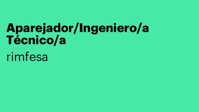 Aparejador/Ingeniero/a Técnico/a