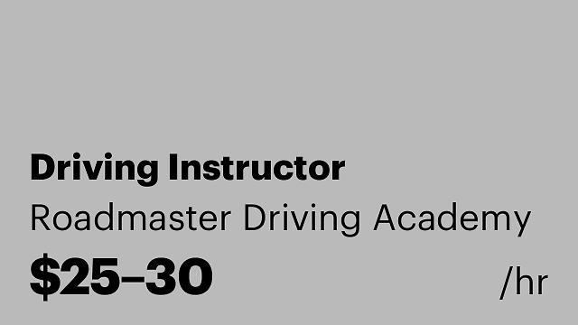 Driving Instructor