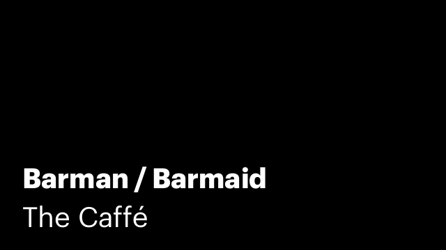 Barman / Barmaid