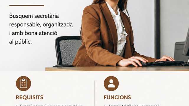INCORPORAR UNA SECRETARIA/o ADMINISTRATIVA/o