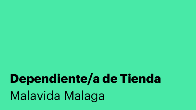Dependiente/a de Tienda
