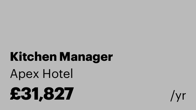 Kitchen Manager