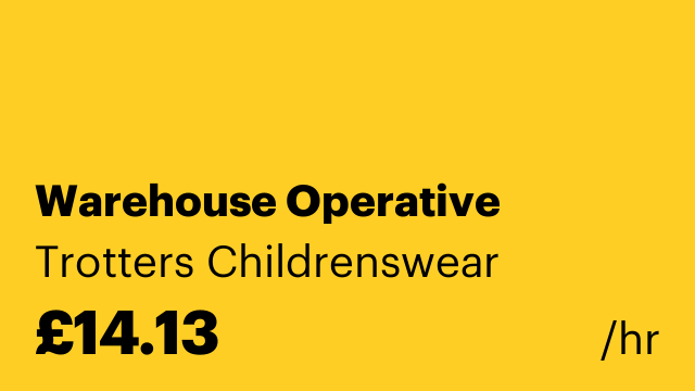 Warehouse Operative