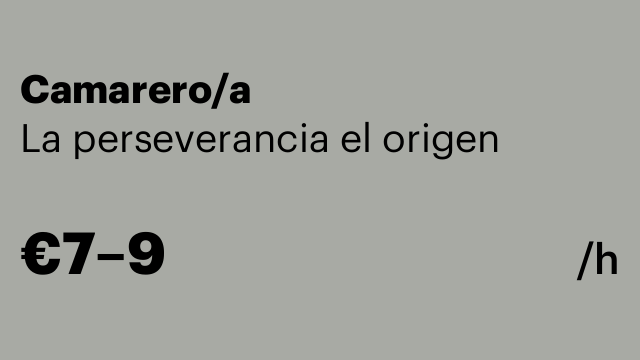 Camarero/a