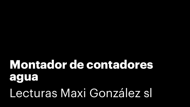 Montador de contadores agua