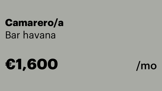 Camarero/a