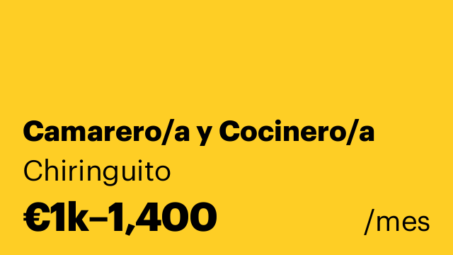 Camarero/a y Cocinero/a