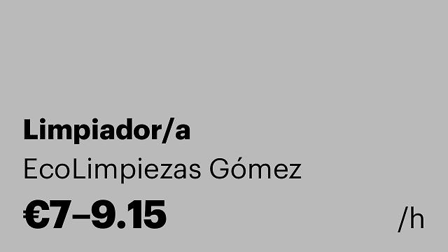 Limpiador/a