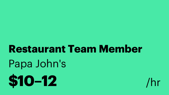 Restaurant Team Member