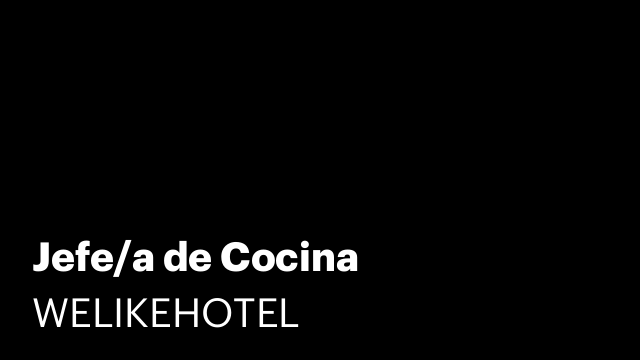 Jefe/a de Cocina