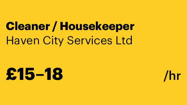 Cleaner / Housekeeper