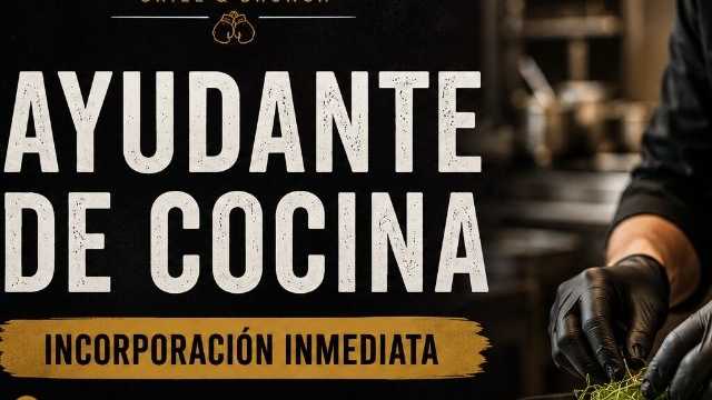Ayudante/a de Cocinero/a