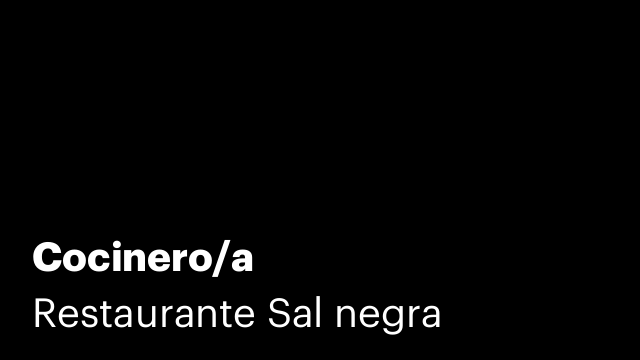 Cocinero/a