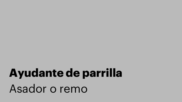Ayudante de parrilla