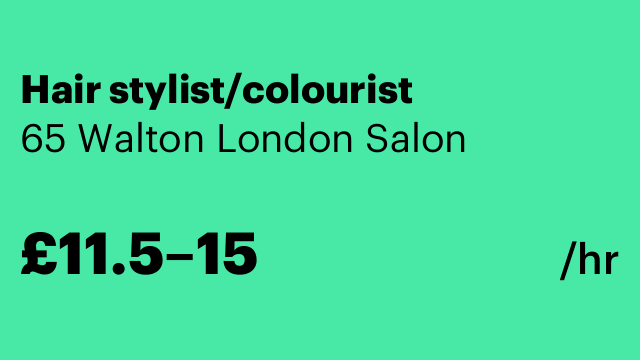 Hair stylist/colourist