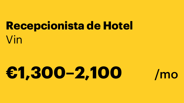 Recepcionista de Hotel