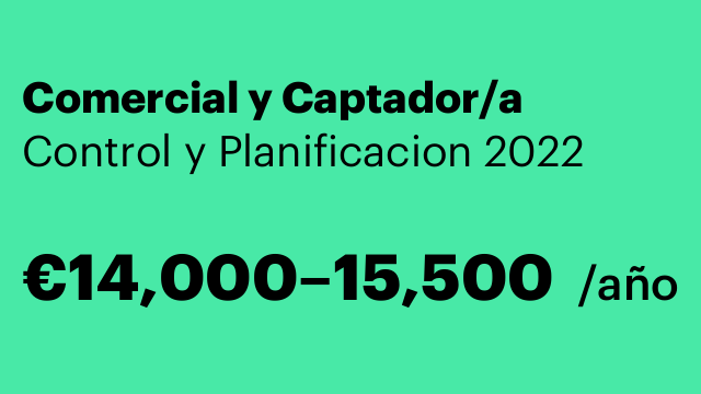 Comercial y Captador/a