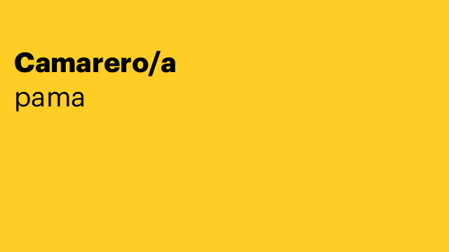 Camarero/a