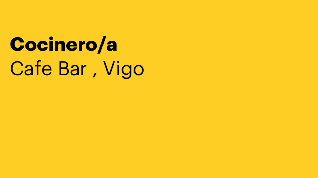Cocinero/a