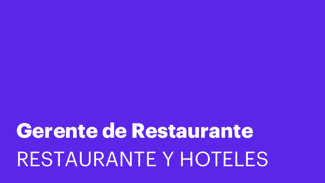 Gerente de Restaurante