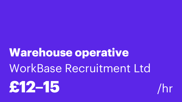 Warehouse operative