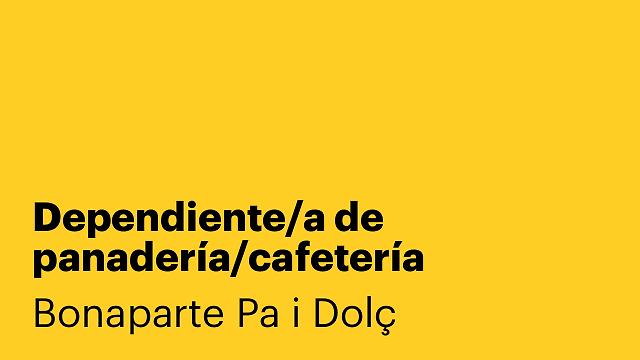 Dependiente/a de panadería/cafetería