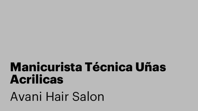 Manicurista Técnica Uñas Acrilicas
