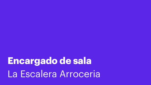 Encargado de sala