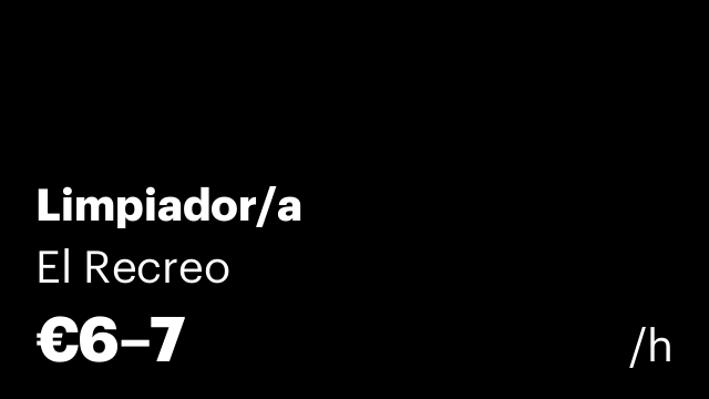 Limpiador/a